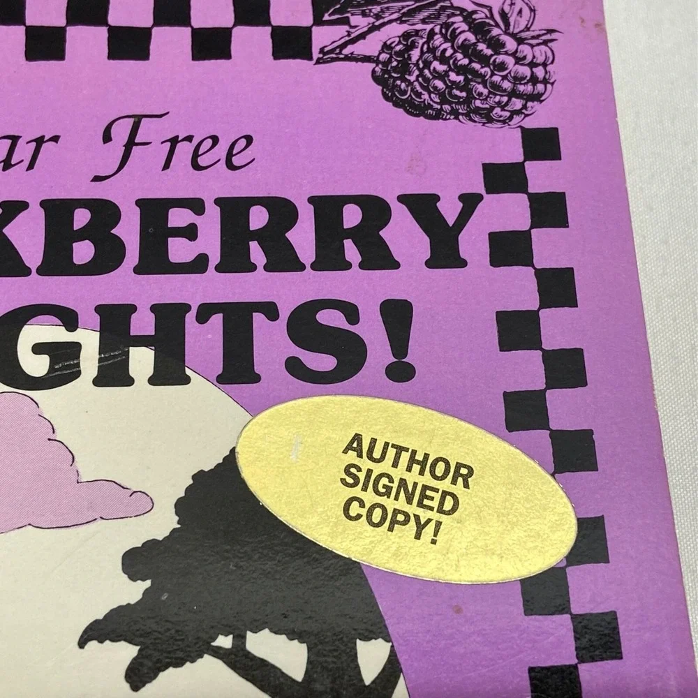 Vintage Sugar Free Blackberry Delights Cookbook‎ Lynda Harter Author Signed 1990
